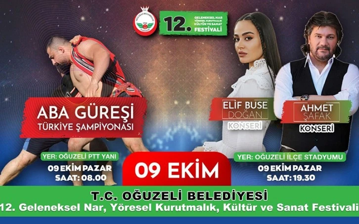 Gaziantep Oğuzeli festivale hazır