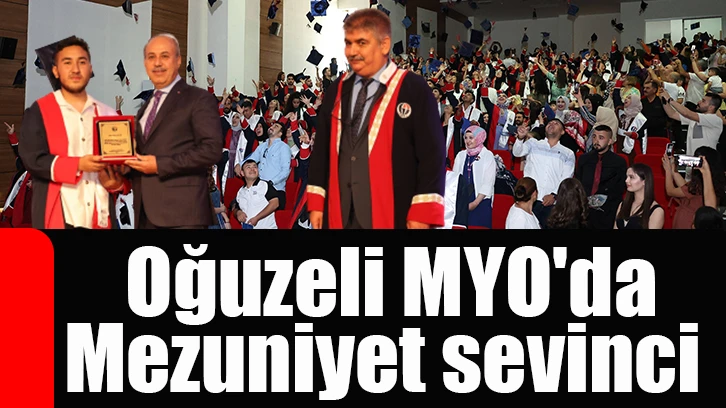 Oğuzeli MYO'da mezuniyet sevinci