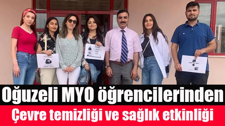 Oğuzeli MYO öğrencilerinden Çevre temizliği ve sağlık etkinliği