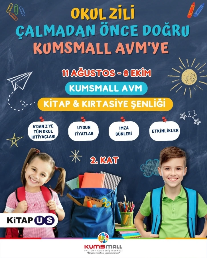 Okul Alışverişi KUMSMALL AVM’de Yapılır
