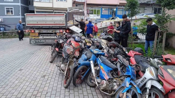 Ordu’da 25 motosiklet geri dönüşüme gönderildi
