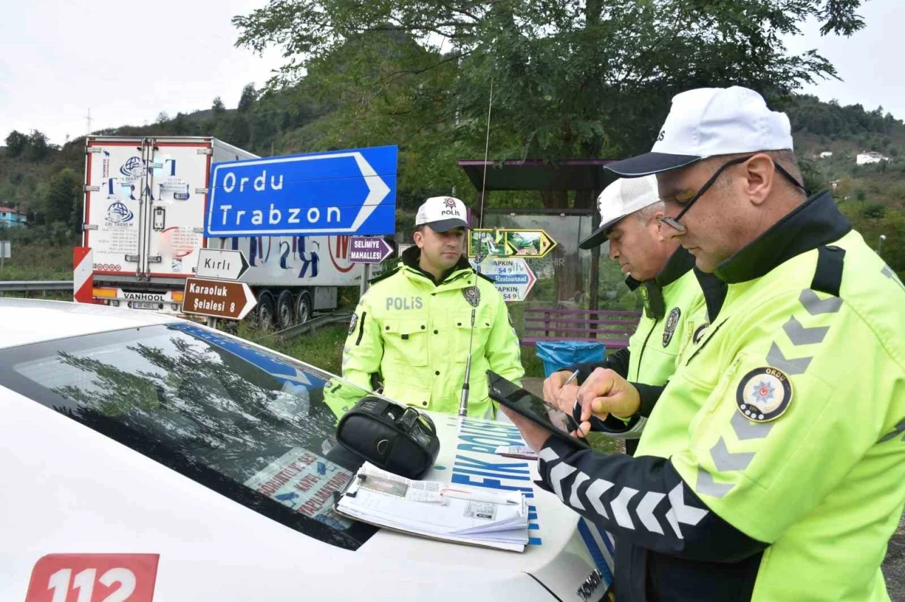 Ordu’da bir haftada 14 bin araç ve sürücüsü denetlendi
