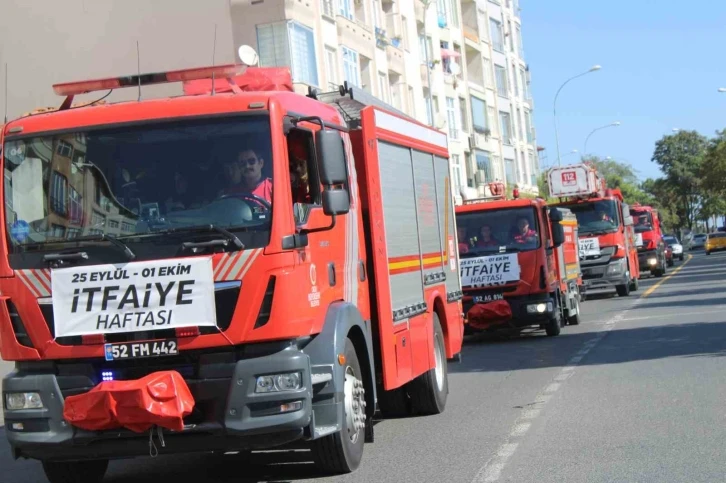 Ordu’da İtfaiye Haftası korteji
