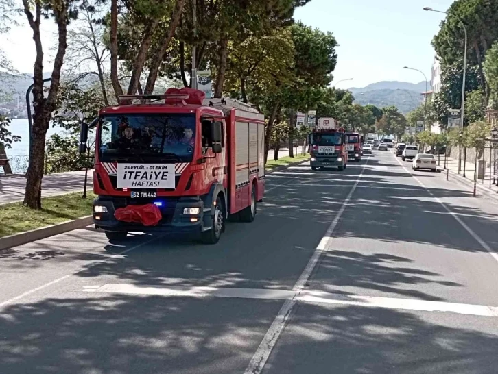 Ordu’da İtfaiye Haftası kutlandı
