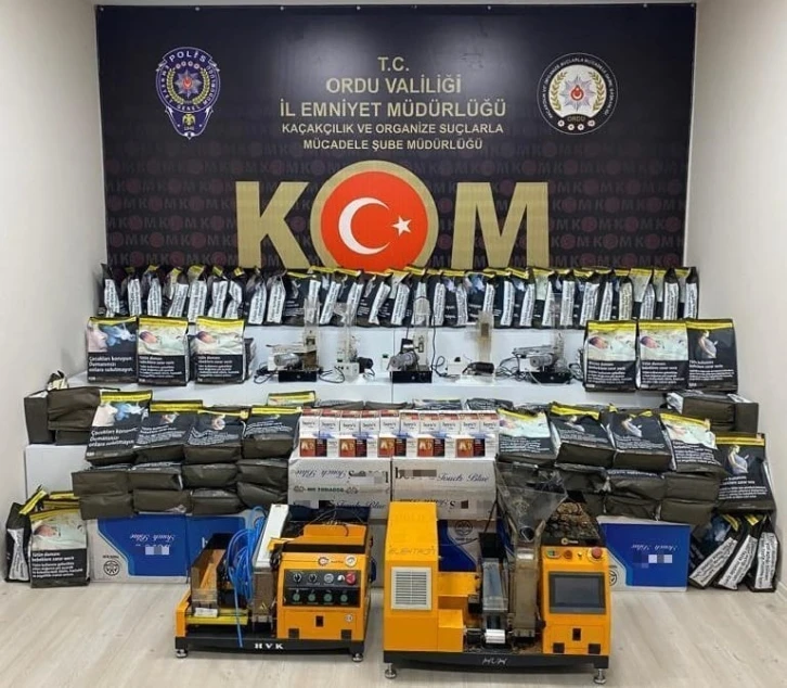 Ordu’da kaçakçılık operasyonları
