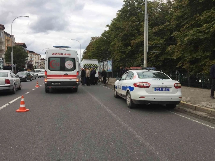 Ordu’da motosiklet ile otomobil çarpıştı: 1 yaralı
