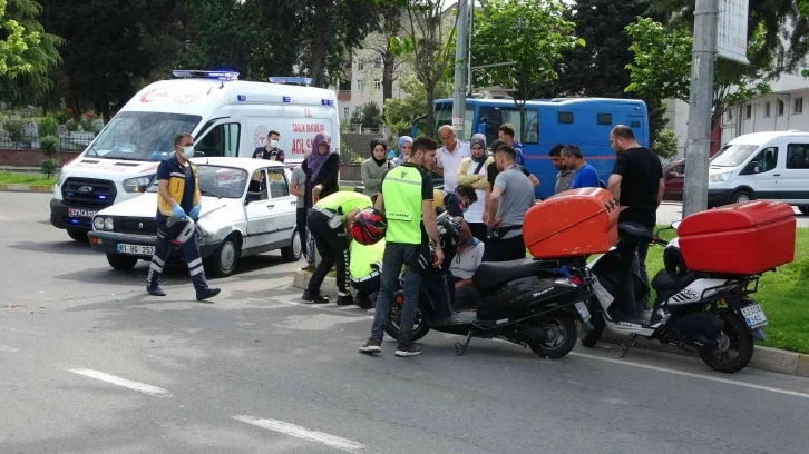 Ordu’da motosiklet ile otomobil çarpıştı: 1 yaralı
