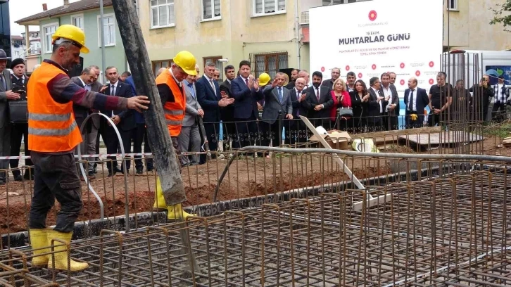 Ordu’da muhtarlık hizmet binasının temeli atıldı
