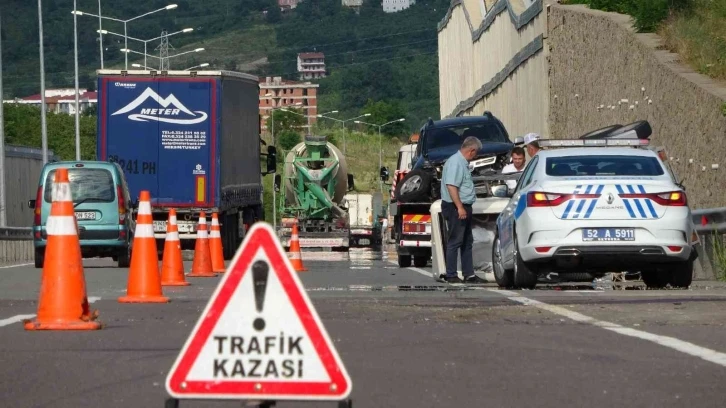 Ordu’da trafik kazası: 2 yaralı
