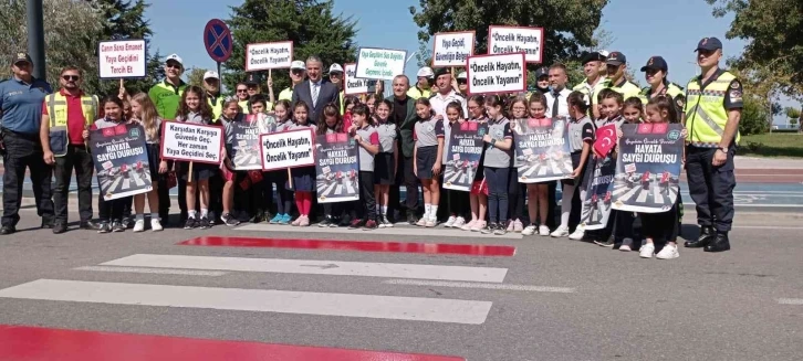 Ordu’da trafikte yayaların önemine dikkat çekildi
