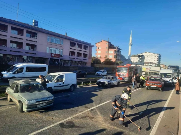 Ordu’da zincirleme trafik kazası: 1 yaralı
