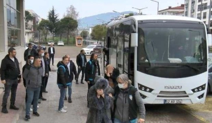 Ordu'da fuhuş operasyonu şüphelileri adliyede