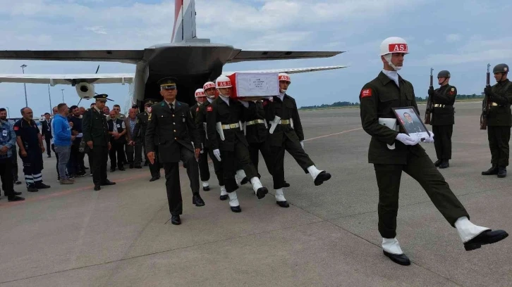 Ordulu şehit Samsun’da gözyaşları içinde karşılandı
