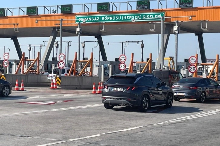 Osman Gazi Köprüsü’nde bayram tatili dönüş yoğunluğu