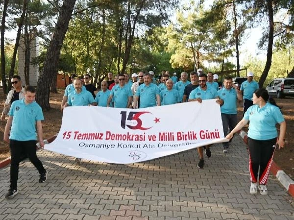 Osmaniye’de, 15 Temmuz şehitleri doğa yürüyüşünde anıldı