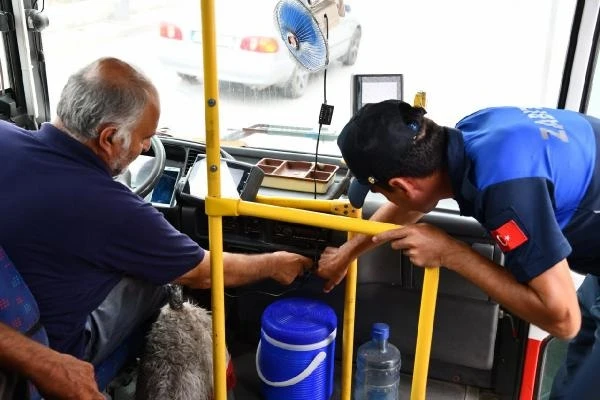 Osmaniye’de toplu taşıma araçlarında klima denetimleri sürüyor