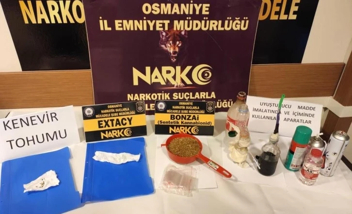 Osmaniye’de uyuşturucu operasyonlarına 4 tutuklama
