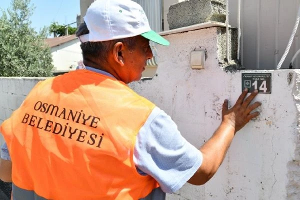 Osmaniye merkezdeki 15 mahallede numarataj çalışması tamamlandı