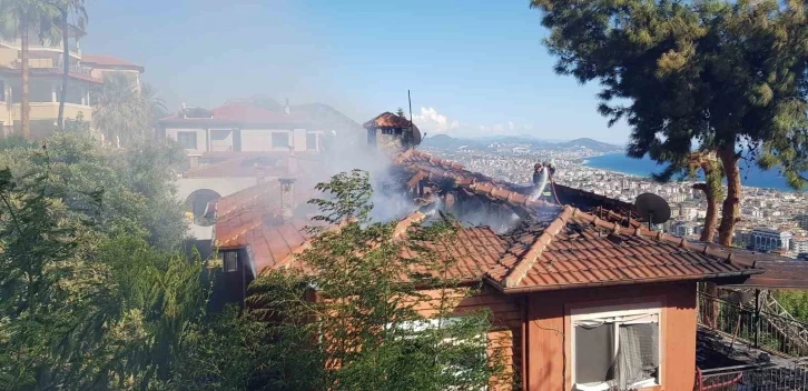 Otluk alanda çıkan yangın, çam ağacının kozalağından lüks villalara sıçradı
