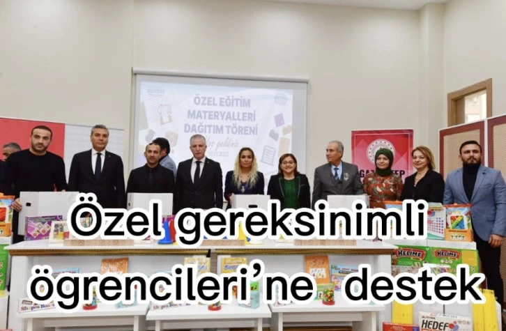 Özel gereksinimli öğrencilere destek!