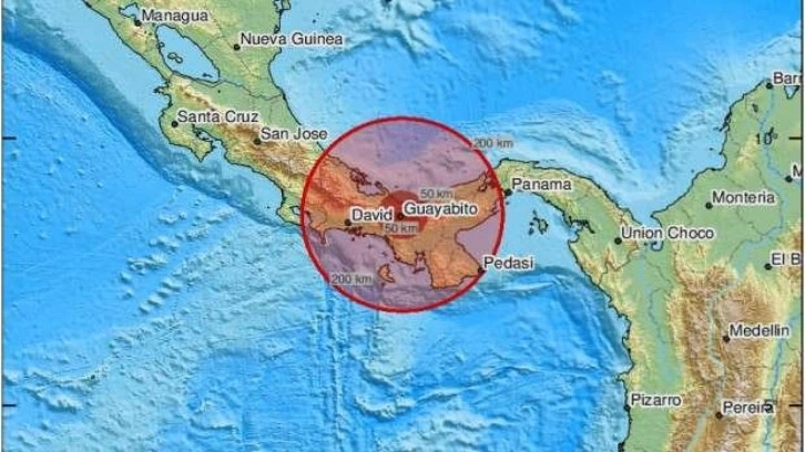 Panama'da 6,9 büyüklüğünde deprem