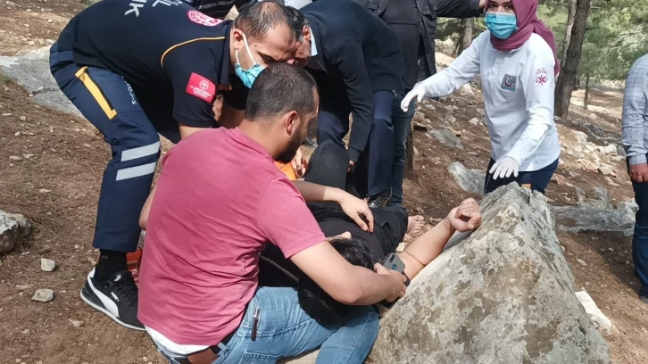 Piknik yapan polis, bıçakla hayat kurtardı
