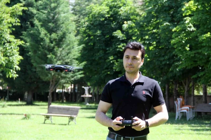 Pilotluk hayalini dronla gerçekleştirdi
