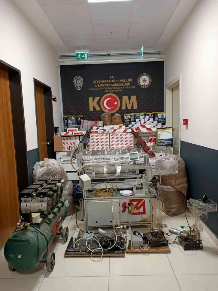 Polis 136 bin doldurulmuş ve boş makaron ele geçirdi
