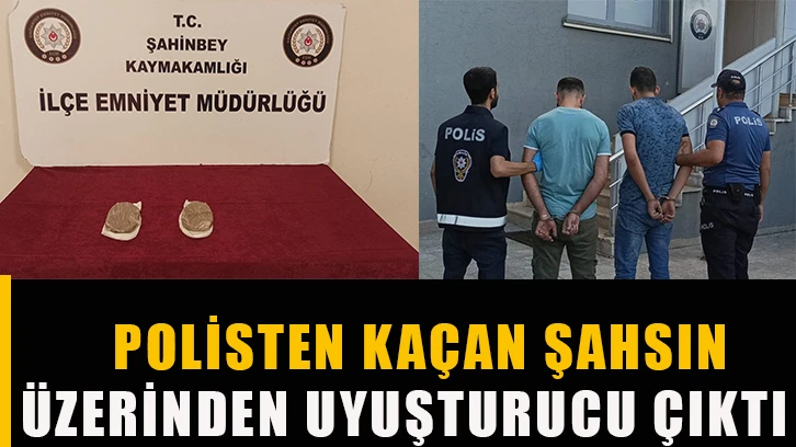 Polisten kaçan şahsın üzerinden uyuşturucu çıktı