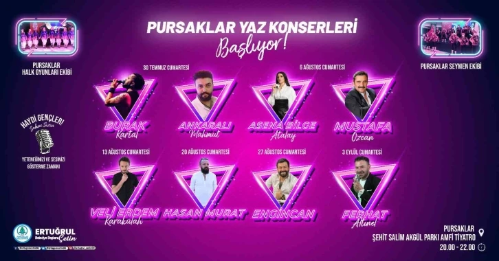 Pursaklar’da yaz konserleri başlıyor
