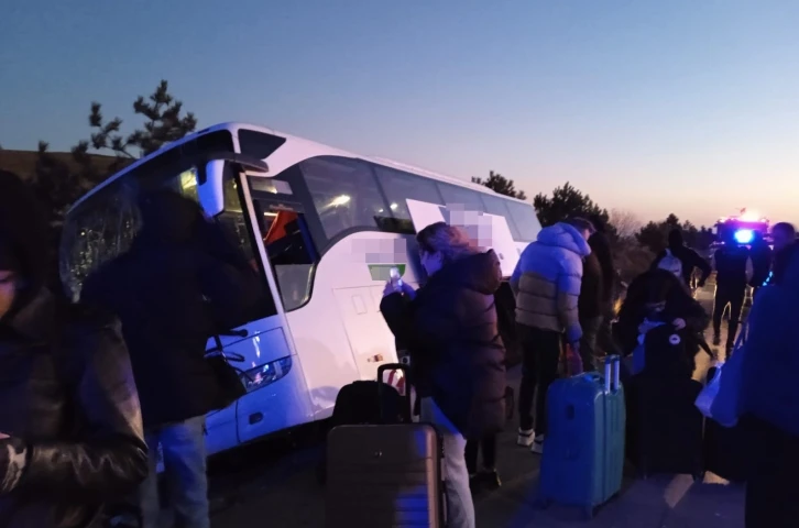 Refüje giren yolcu otobüsünde faciadan dönüldü
