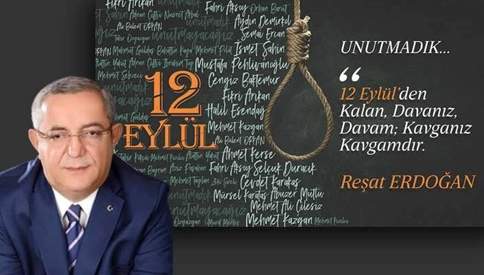 Reşat Erdoğan’dan 12 Eylül tepkisi
