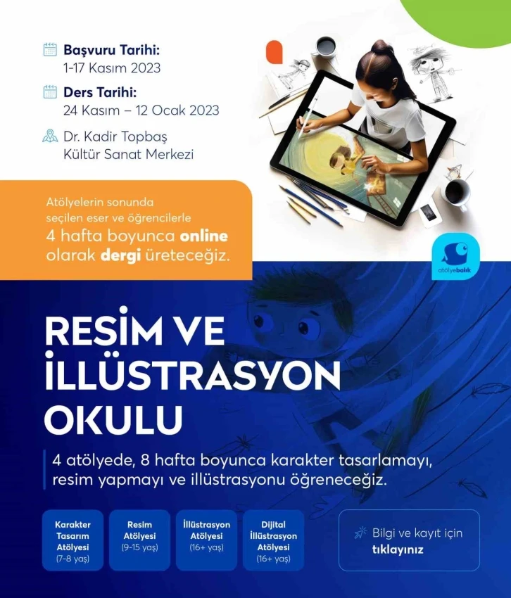 Resim ve İllüstrasyon Okulu’na başvurular başladı
