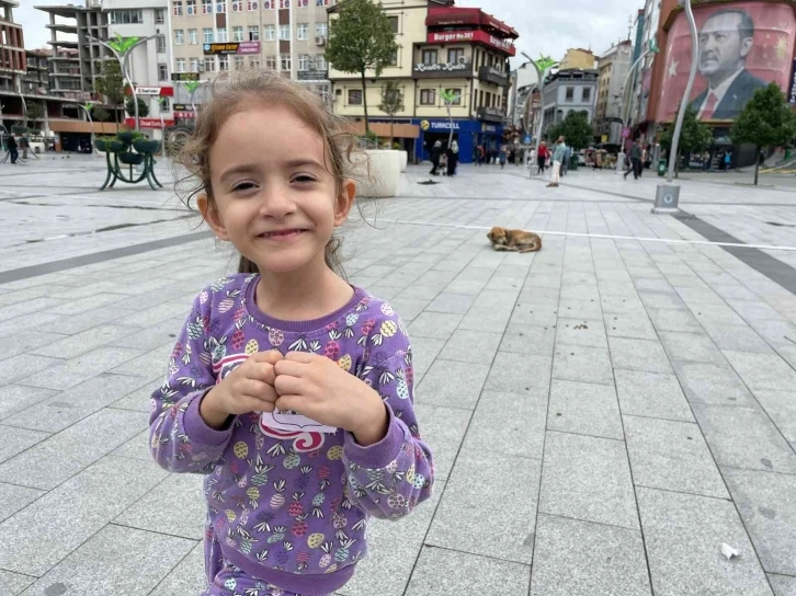 Rize’de anaokulu öğrencilerinden örnek davranış
