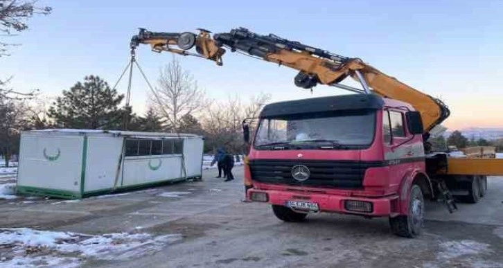 Sağlık çalışanlarının barınma ihtiyacı bu konteynerler ile karşılanacak