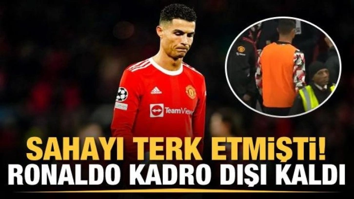 Sahayı tek etmişti! Ronaldo Chelsea maçında kadro dışı bırakıldı