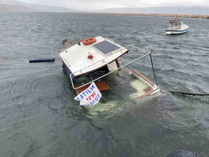 Sahibinin gözleri önünde sulara gömüldü
