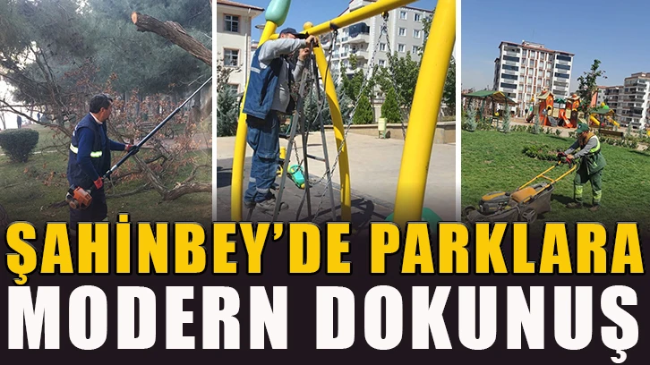 Şahinbey’de parklara modern dokunuş