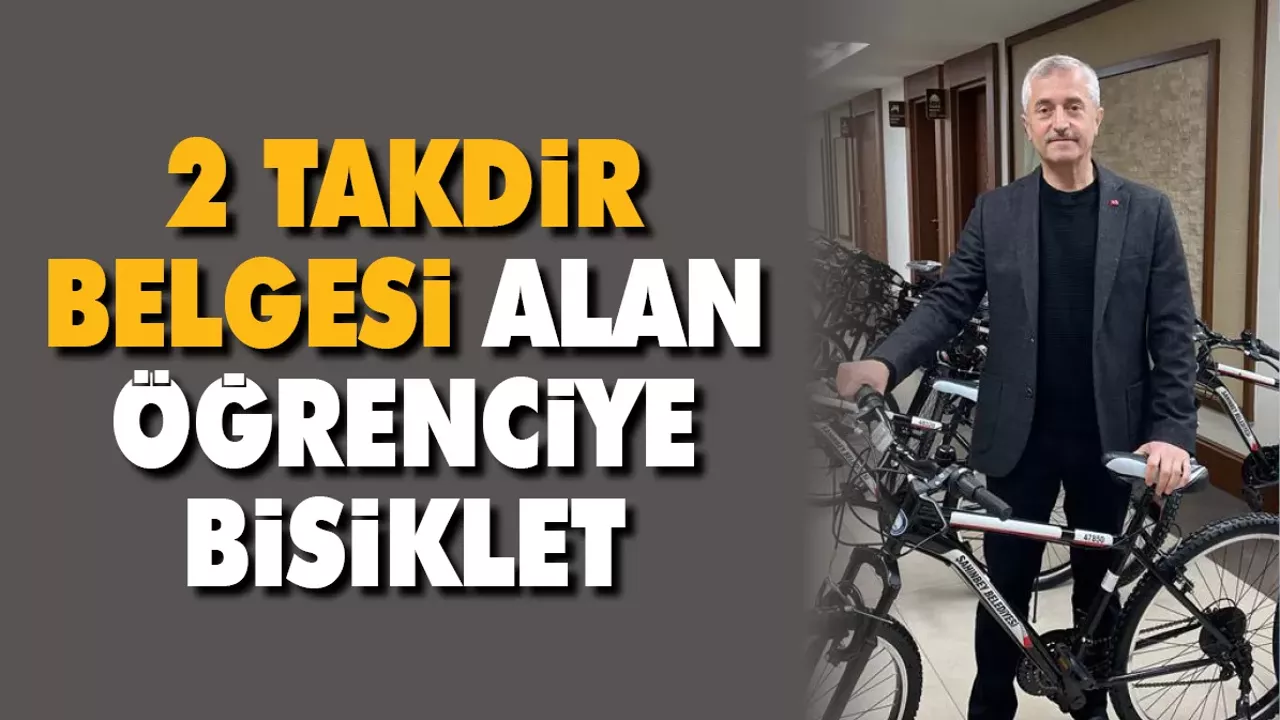 Şahinbey’den öğrencilere bisiklet