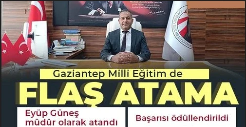 Şahinbey Milli Eğitime atama   