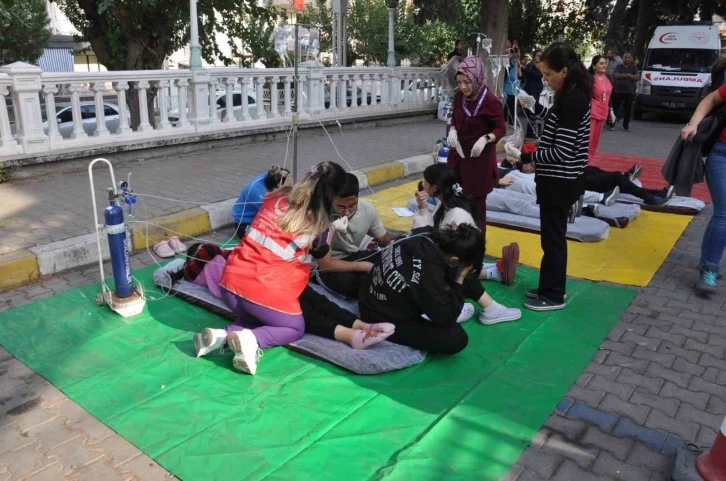 Salihli’de gerçeği aratmayan tatbikat
