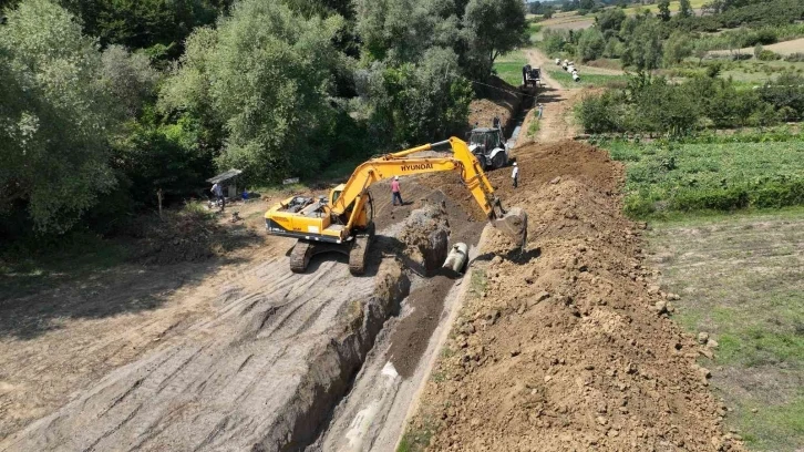 Samsun 19 Mayıs Barajı Sulaması inşaatı devam ediyor
