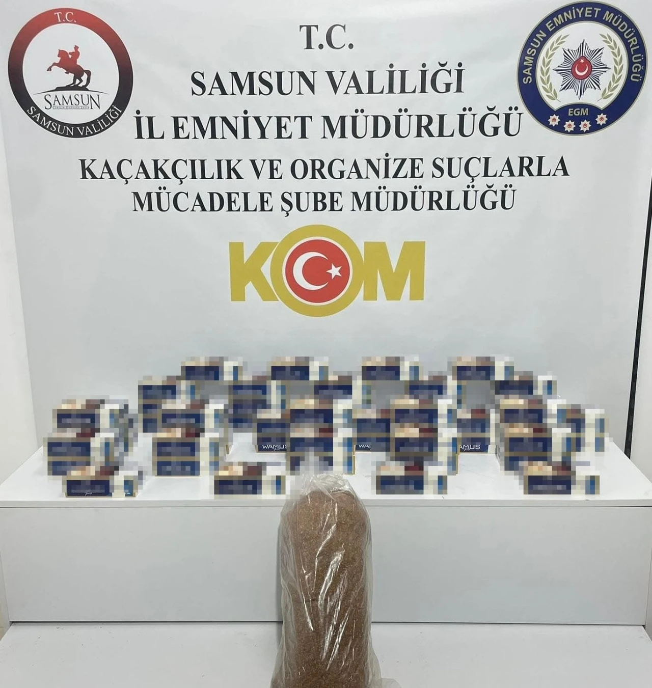 Samsun’da 10 bin adet kaçak makaron ele geçirildi
