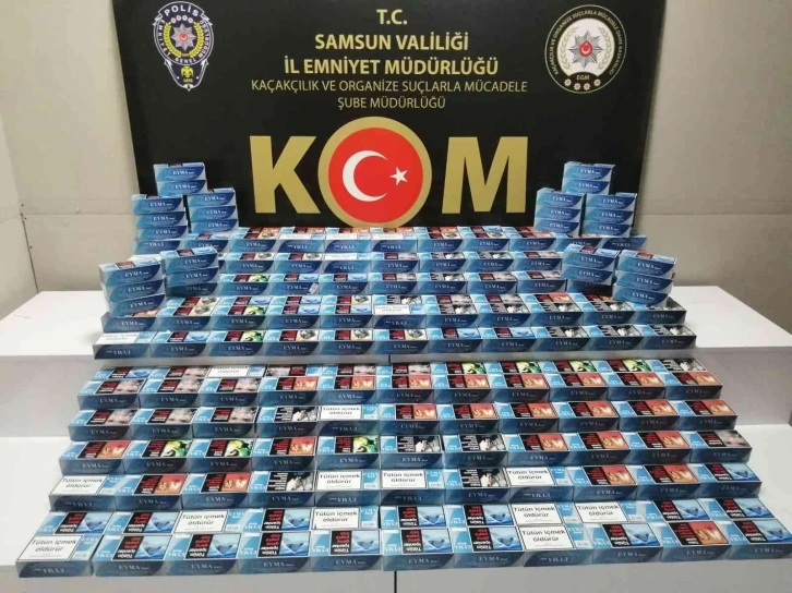 Samsun’da 100 bin dal makaron ele geçirildi
