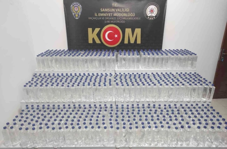 Samsun’da 1280 litre etil alkol ele geçirildi
