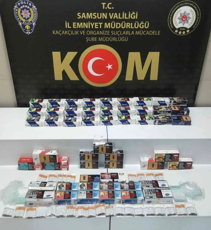 Samsun’da 16 bin 240 dal makaron ele geçirildi
