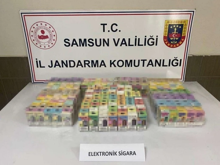 Samsun’da 254 kaçak elektronik sigara ele geçirildi
