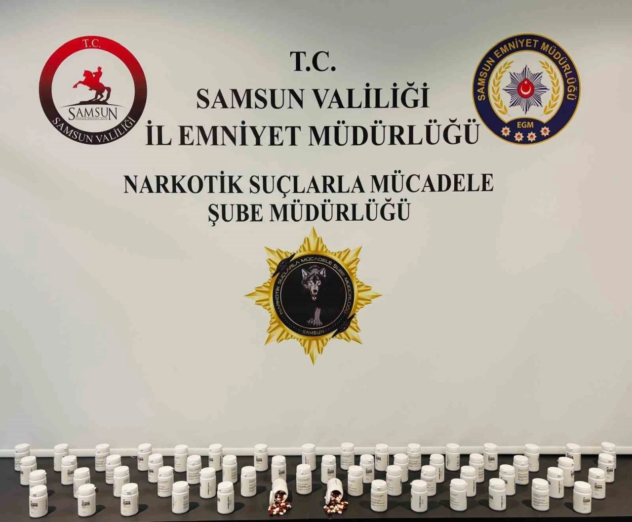 Samsun’da 3 bin 472 adet uyuşturucu hap ele geçirildi
