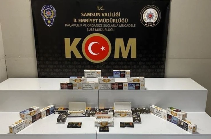 Samsun’da 6 bin 760 adet makaron ele geçirildi
