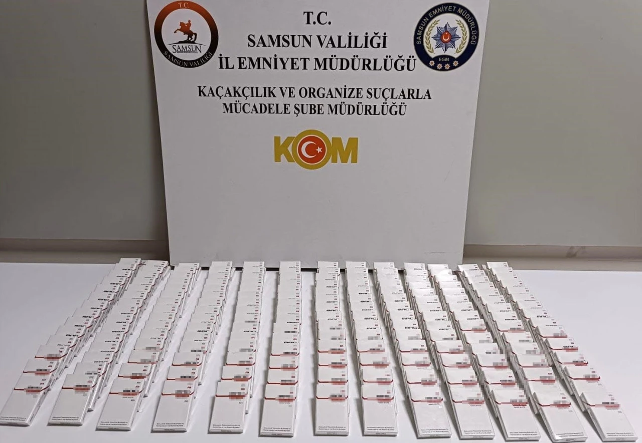 Samsun’da gümrük kaçağı sigara ele geçirildi
